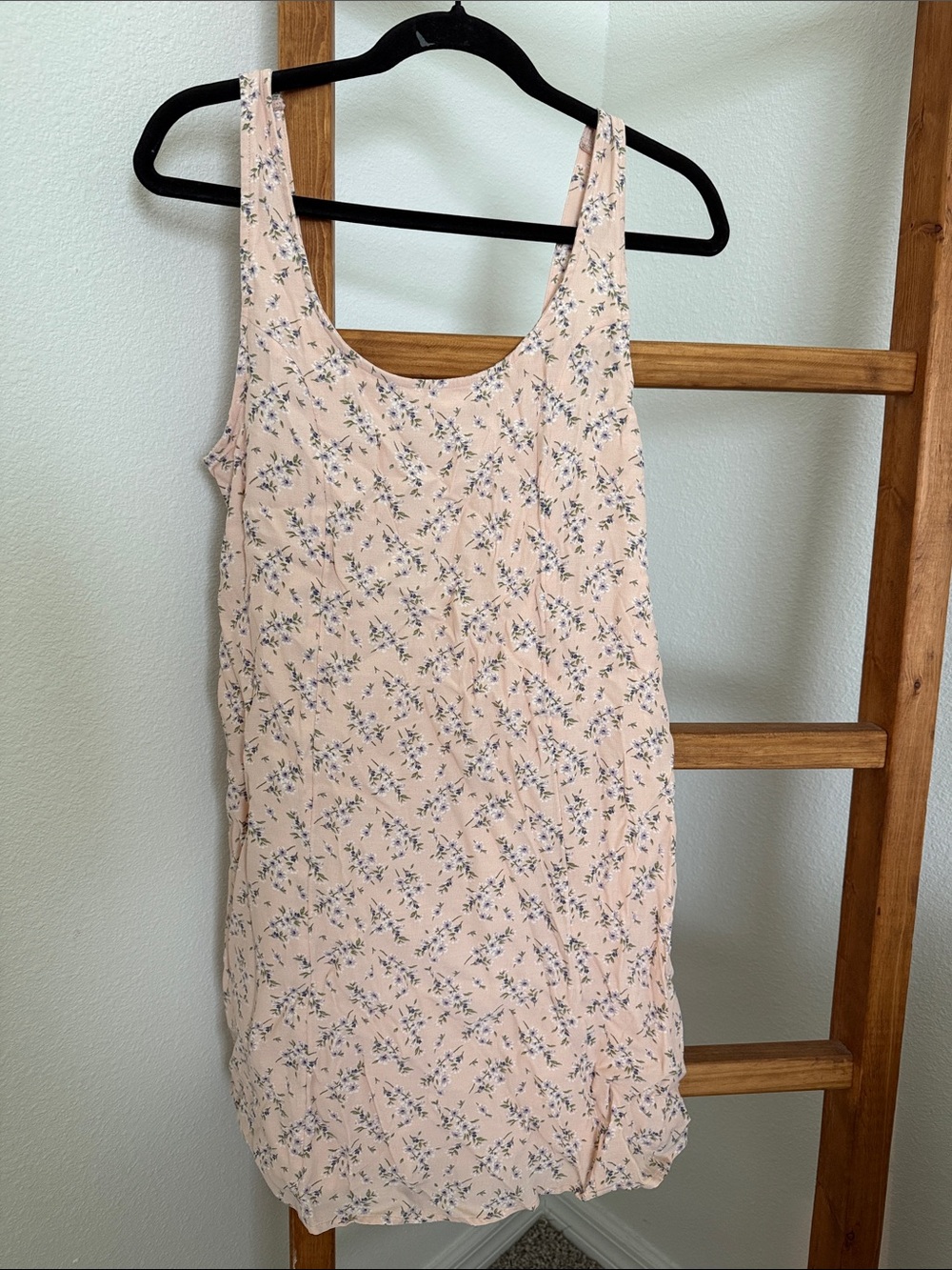 AE Peach Floral Tank Dress